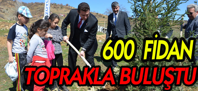 BOZÜYÜK'TE ORMAN HAFTASI'NDA 600 FİDAN TOPRAKLA BULUŞTU