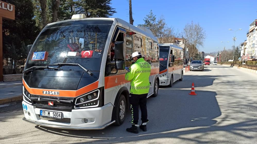 Trafik ekiplerinden korona denetimi