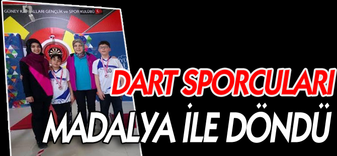 BOZÜYÜKLÜ DART SPORCULARI TURNUVADAN MADALYA İLE DÖNDÜ