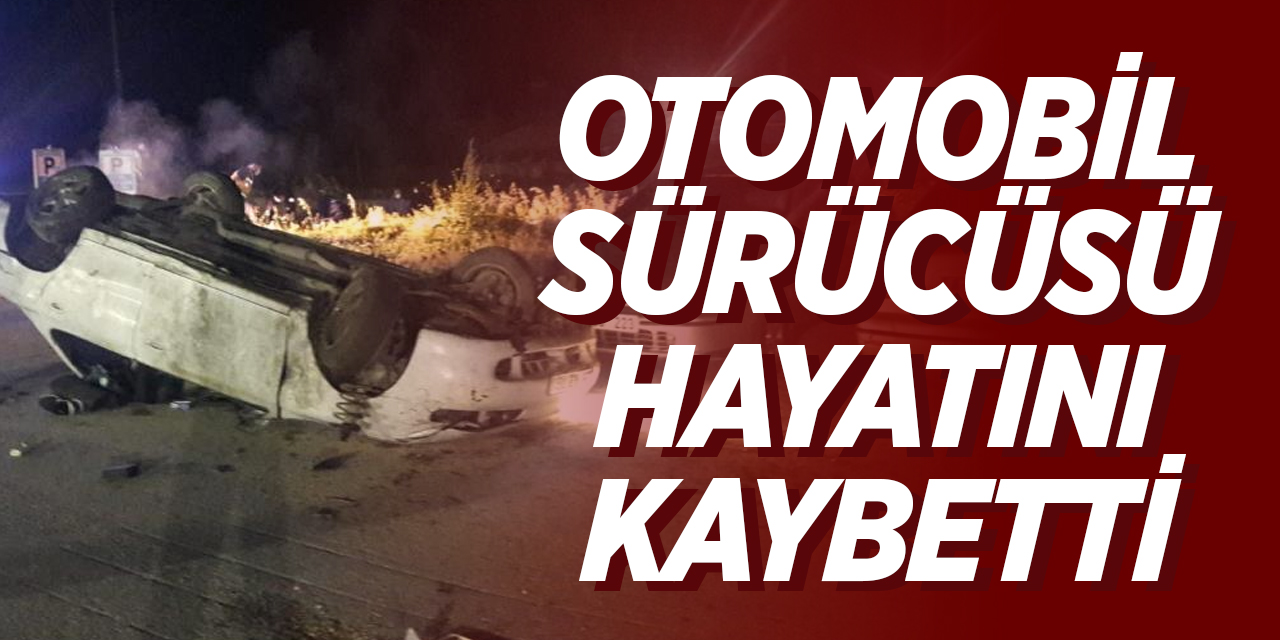 Otomobil sürücüsü hayatını kaybetti!