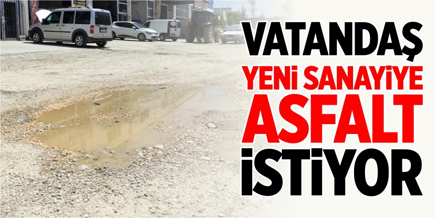 Vatandaş, sanayi sitesine asfalt istiyor