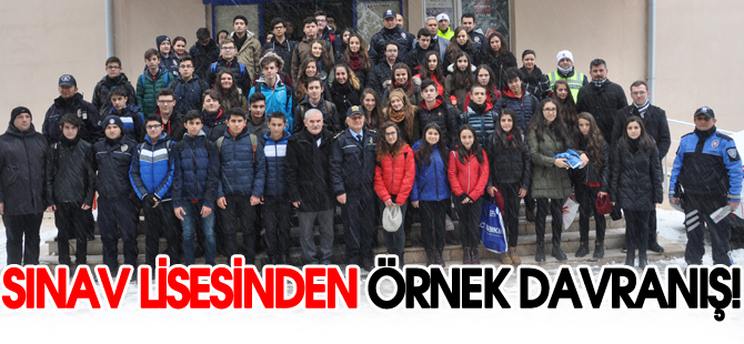 SINAV LİSESİNDEN ÖRNEK DAVRANIŞ