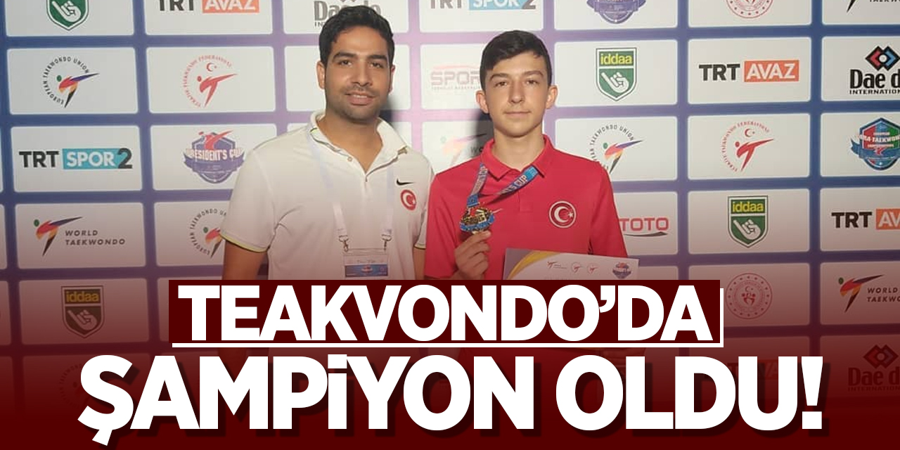 Bozüyüklü Sporcu Teakvondo'da şampiyon oldu!