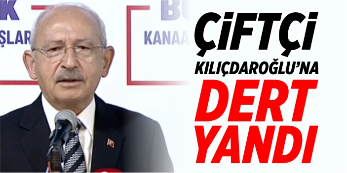 Çiftçi, Kılıçdaroğlu’na dert yandı!