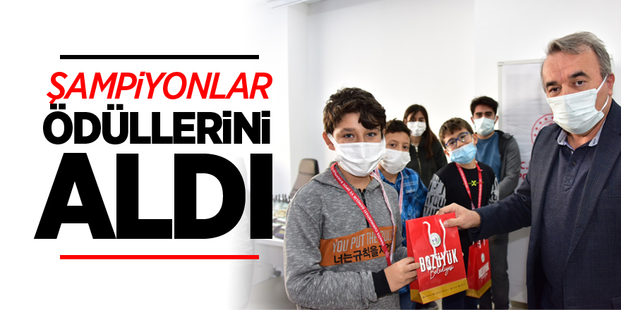 Şampiyonlar Ödüllerini Aldı