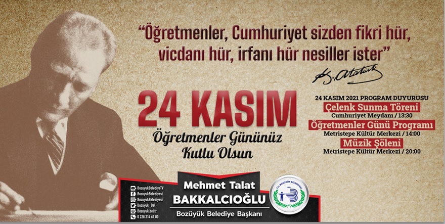 24 Kasım-Bozüyük Belediyesi Programı