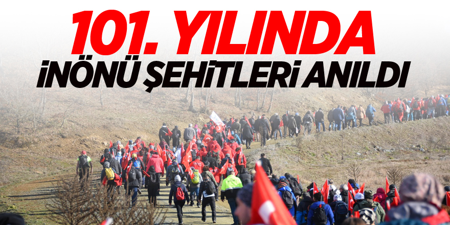 101. YILINDA İNÖNÜ ŞEHİTLERİ ANILDI