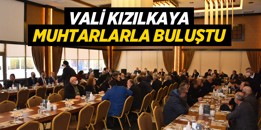 VALİ KIZILKAYA, BOZÜYÜK’TE MUHTARLARLA BULUŞTU