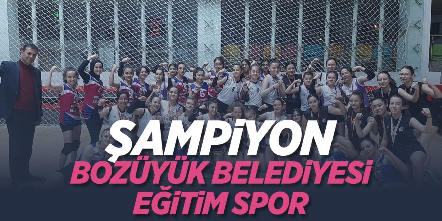 Şampiyon Bozüyük Belediyesi Eğitim Spor