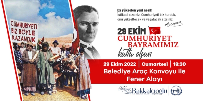 Bozüyük Belediye Başkanı M. Talat Bakkalcıoğlu - 29 Ekim Cumhuriyet Bayramı Kutlama