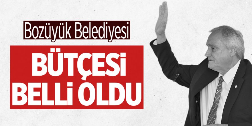 Bozüyük Belediyesi bütçesi belli oldu