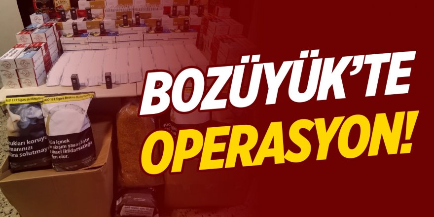 Bozüyük'te Operasyon