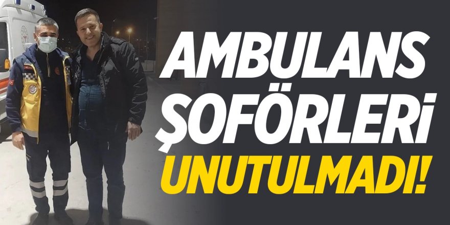 Bozüyük'te ambulans şoförleri unutulmadı