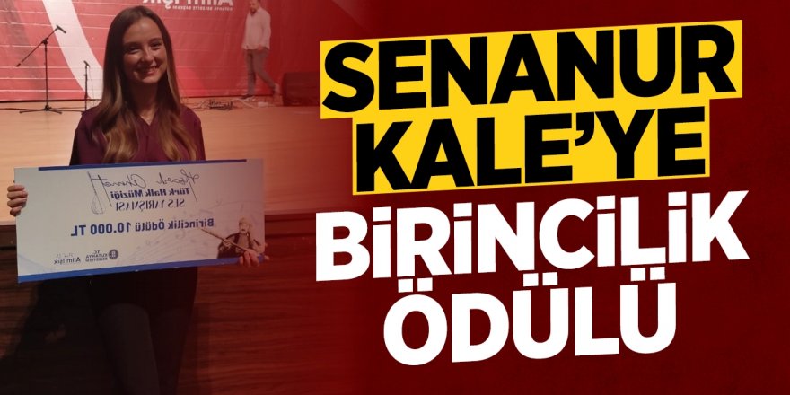 THM Solistlerinden Senanur Kale'ye Birincilik Ödülü