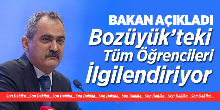 Bakan Açıkladı