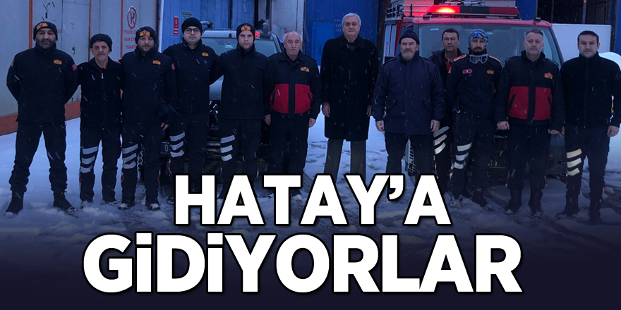 Hatay'a Gidiyorlar