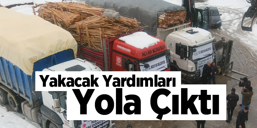 Yakacak Yardımları Yola Çıktı