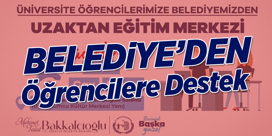 Belediye'den Öğrencilere Destek