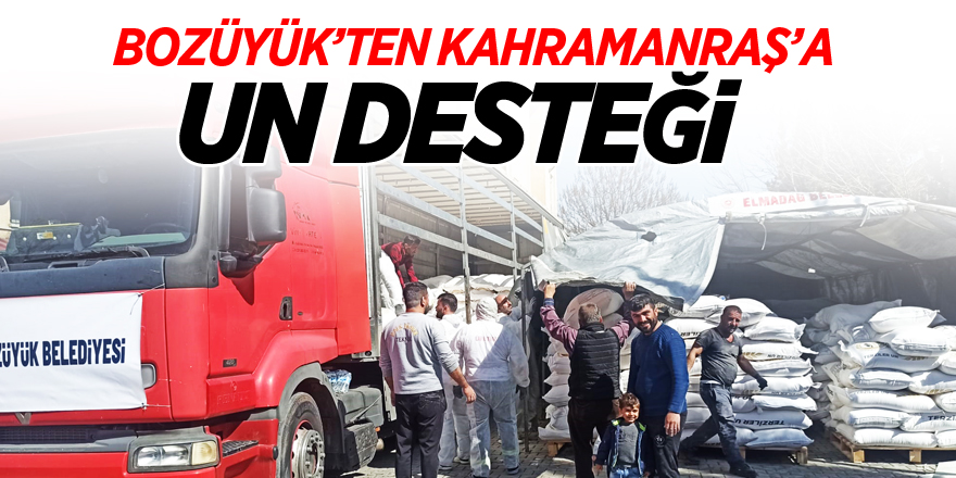 Bozüyük'ten Kahramanmaraş'a Un Desteği