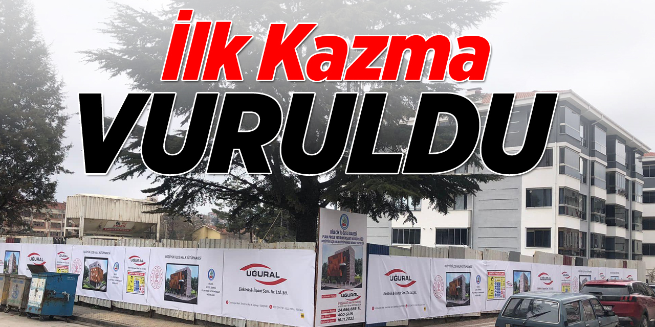 Yeni kütüphane için ilk kazma vuruldu