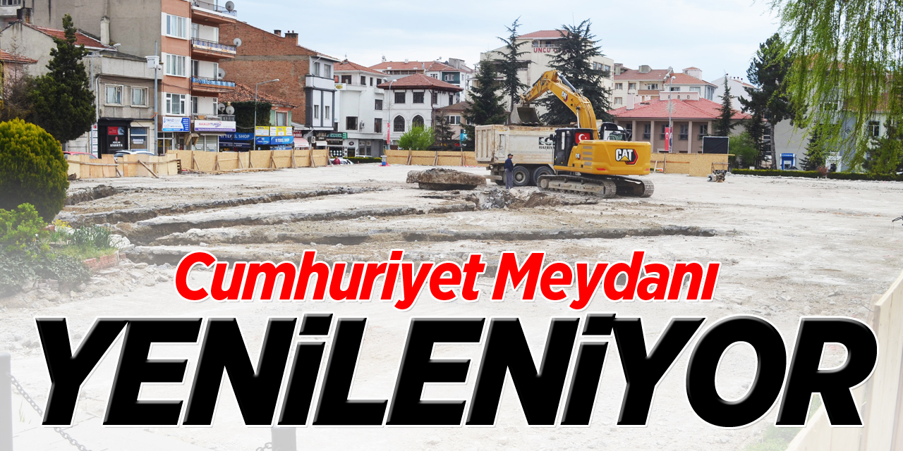 Cumhuriyet Meydanı Yenileniyor