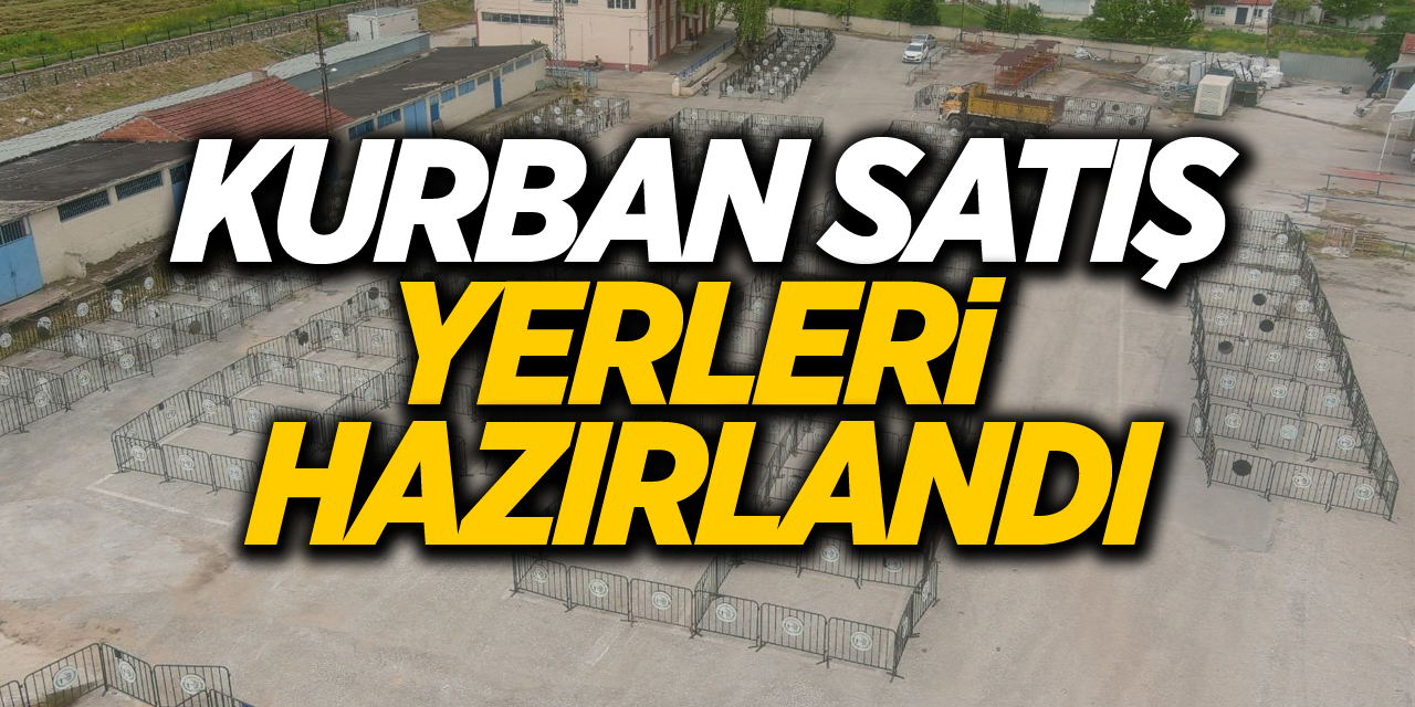 Kurban Satış yerleri hazırlandı