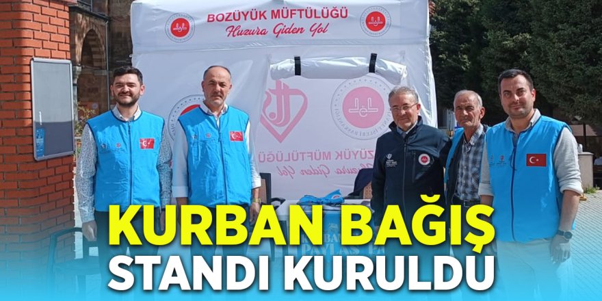 Kurban Bağış Standı Kuruldu