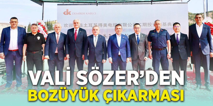 Vali Sözer'den Bozüyük Çıkarması