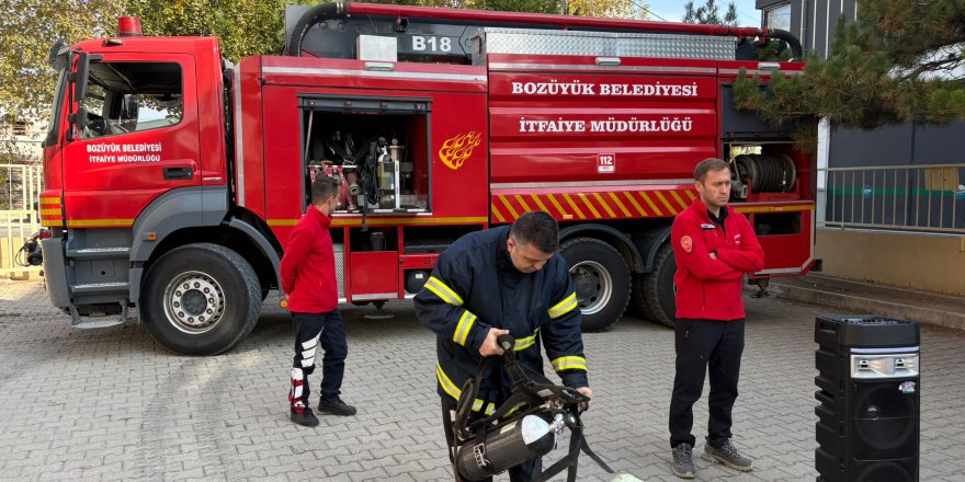 Öğrencilere Yangın Eğitimi Verildi