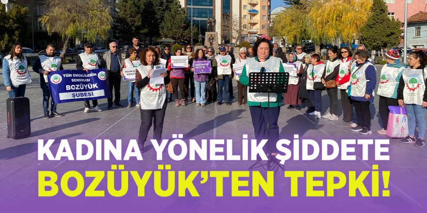 Kadına Yönelik Şiddete Bozüyük'ten Tepki!