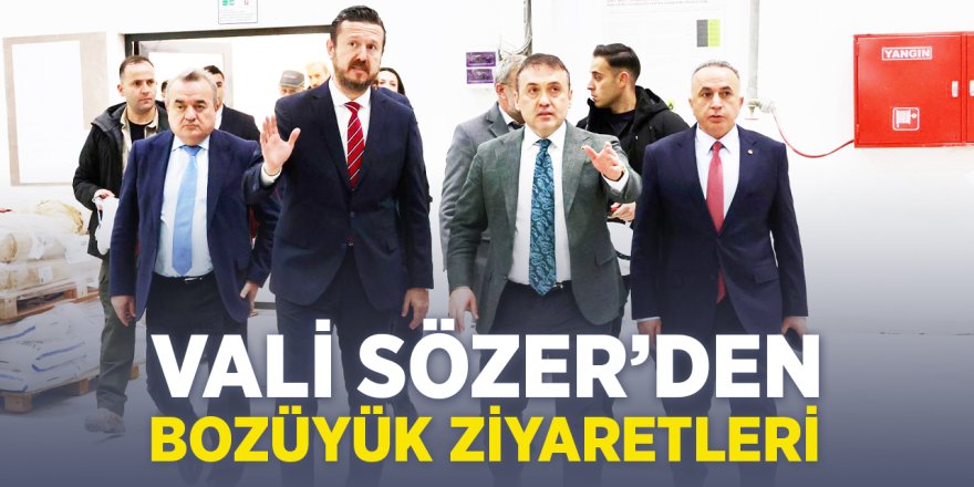 Vali Sözer'den Bozüyük Ziyaretleri