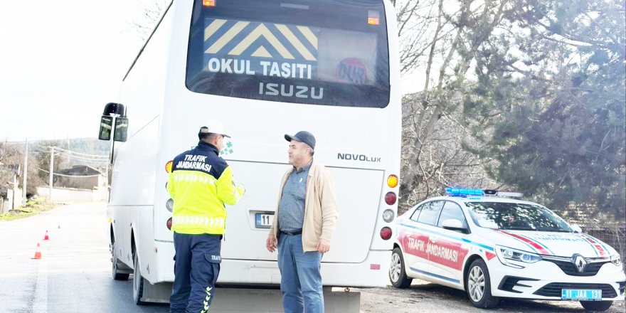 Bozüyük'te Okul Servislerine Denetim