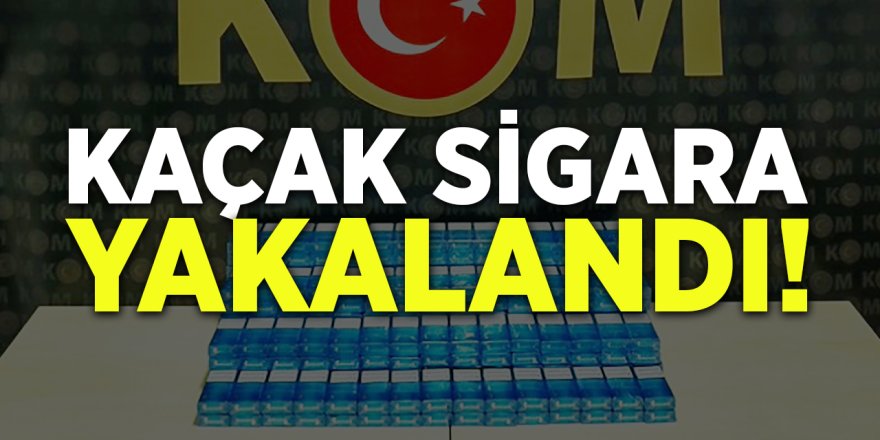 Kaçak sigara yakalandı!