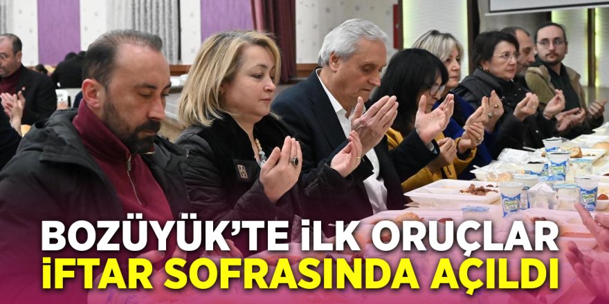 Bozüyük'te İlk Oruçlar İftar Sofrasında Açıldı