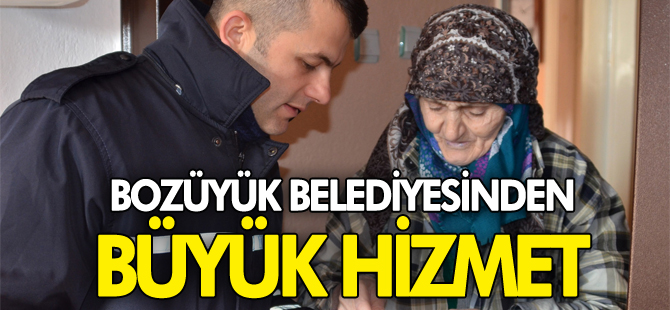 BOZÜYÜK BELEDİYESİNDEN ŞEHİT AİLELERİNE BÜYÜK HİZMET