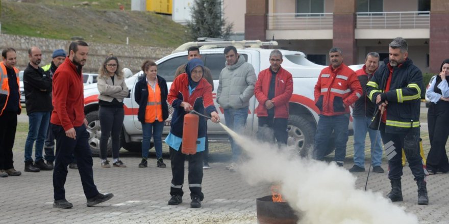 Yangın Eğitimi Verildi