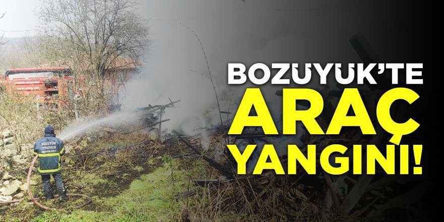 Bozüyük'te Araç Yangını!