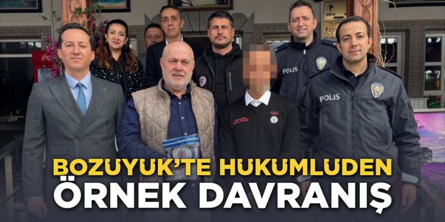 Bozüyük'te Hükümlüden Örnek Davranış