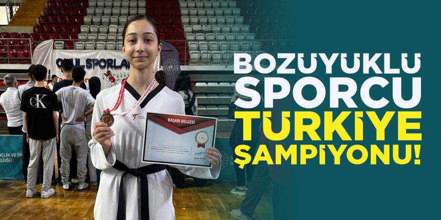 Bozüyüklü Sporcu Türkiye Şampiyonu 