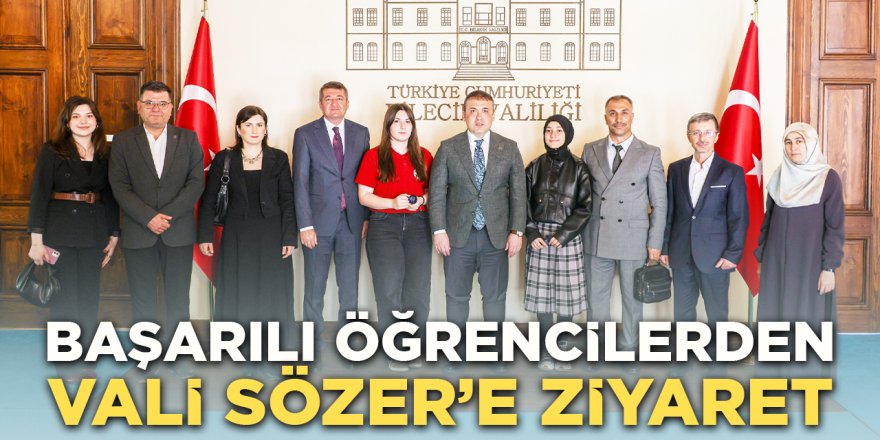 Başarılı Öğrencilerden Vali Sözer'e Ziyaret