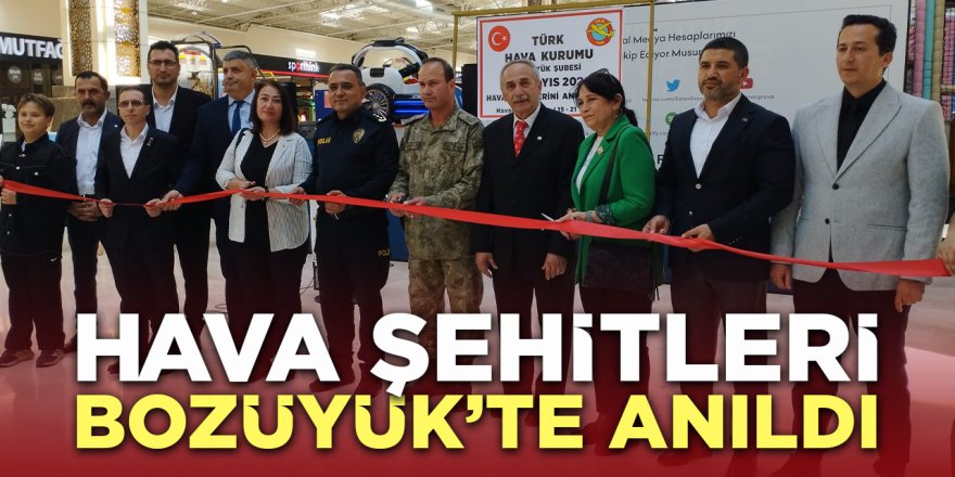 Hava Şehitleri Bozüyük'te Anıldı