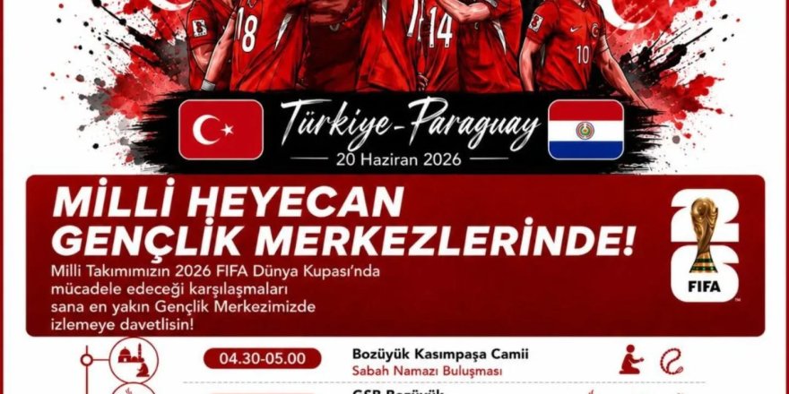 Milli maç heyecanı yaşanacak