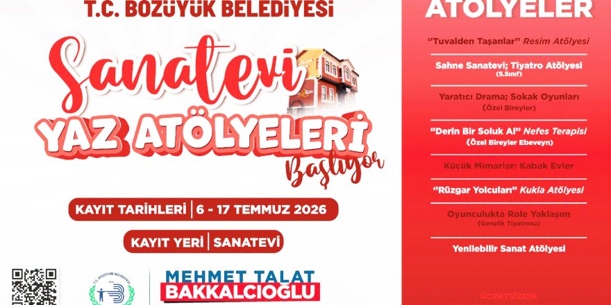 Sanatevi Yaz Atölyeleri Başlıyor