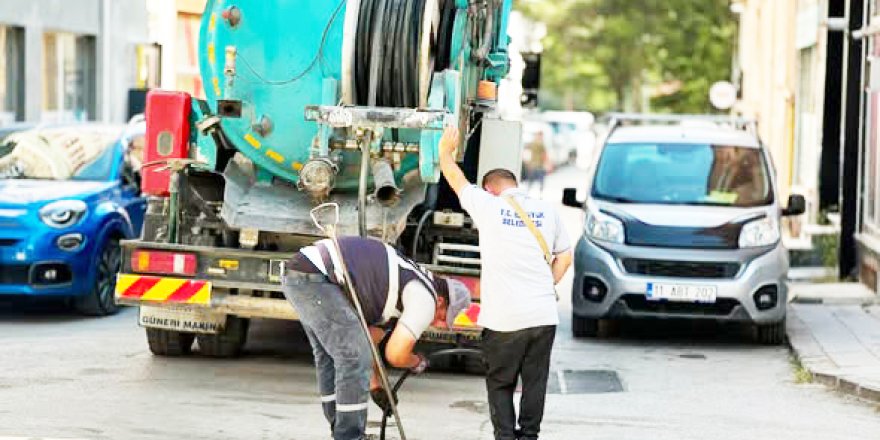 Kanalizasyon Hatlarında Temizlik Çalışmaları