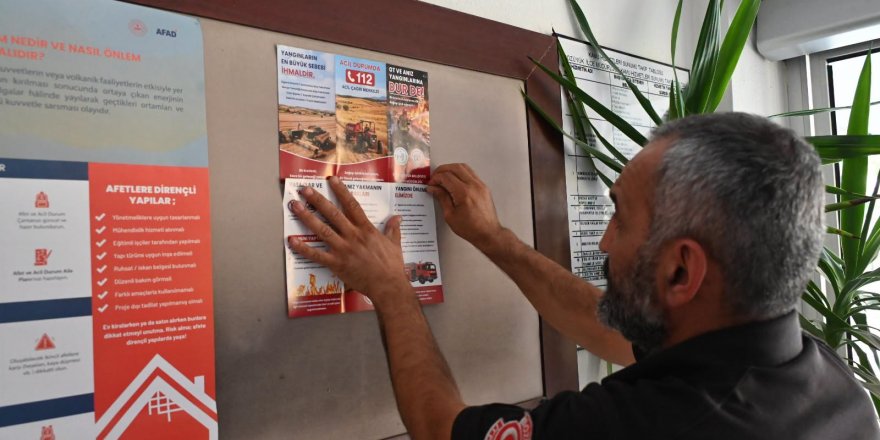 Anız ve ot yangınlarına karşı bilgilendirme