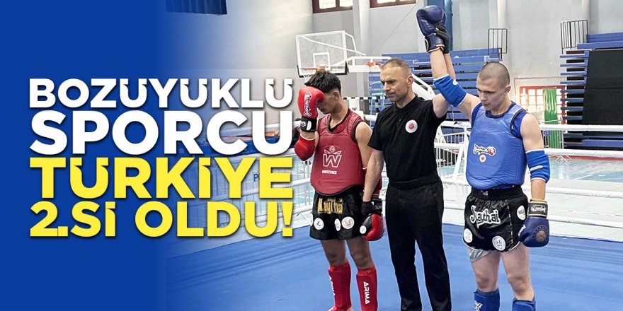 Bozüyüklü Sporcu Türkiye 2.si Oldu!