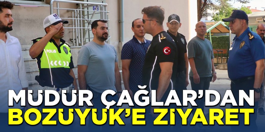 Müdür Çağlar'dan Bozüyük Emniyet Müdürlüğüne Ziyaret