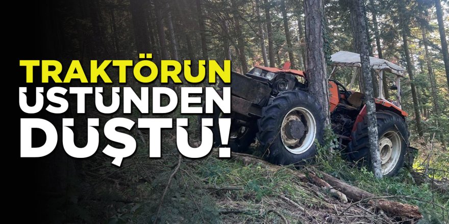 Traktörün Üstünden Düştü!
