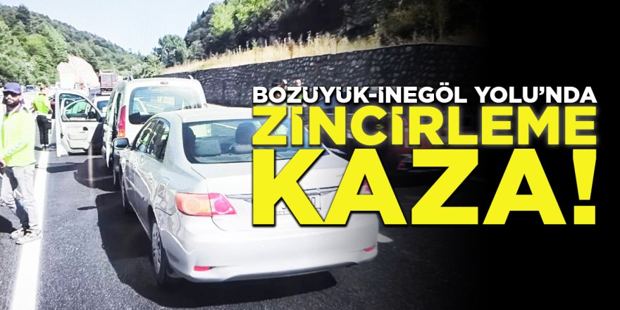 Bozüyük-İnegöl yolunda zincirleme kaza!
