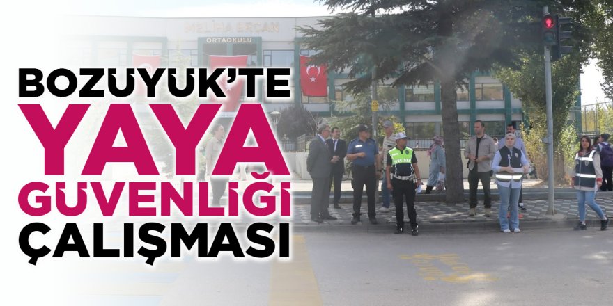 Bozüyük'te Yaya Güvenliği Çalışması